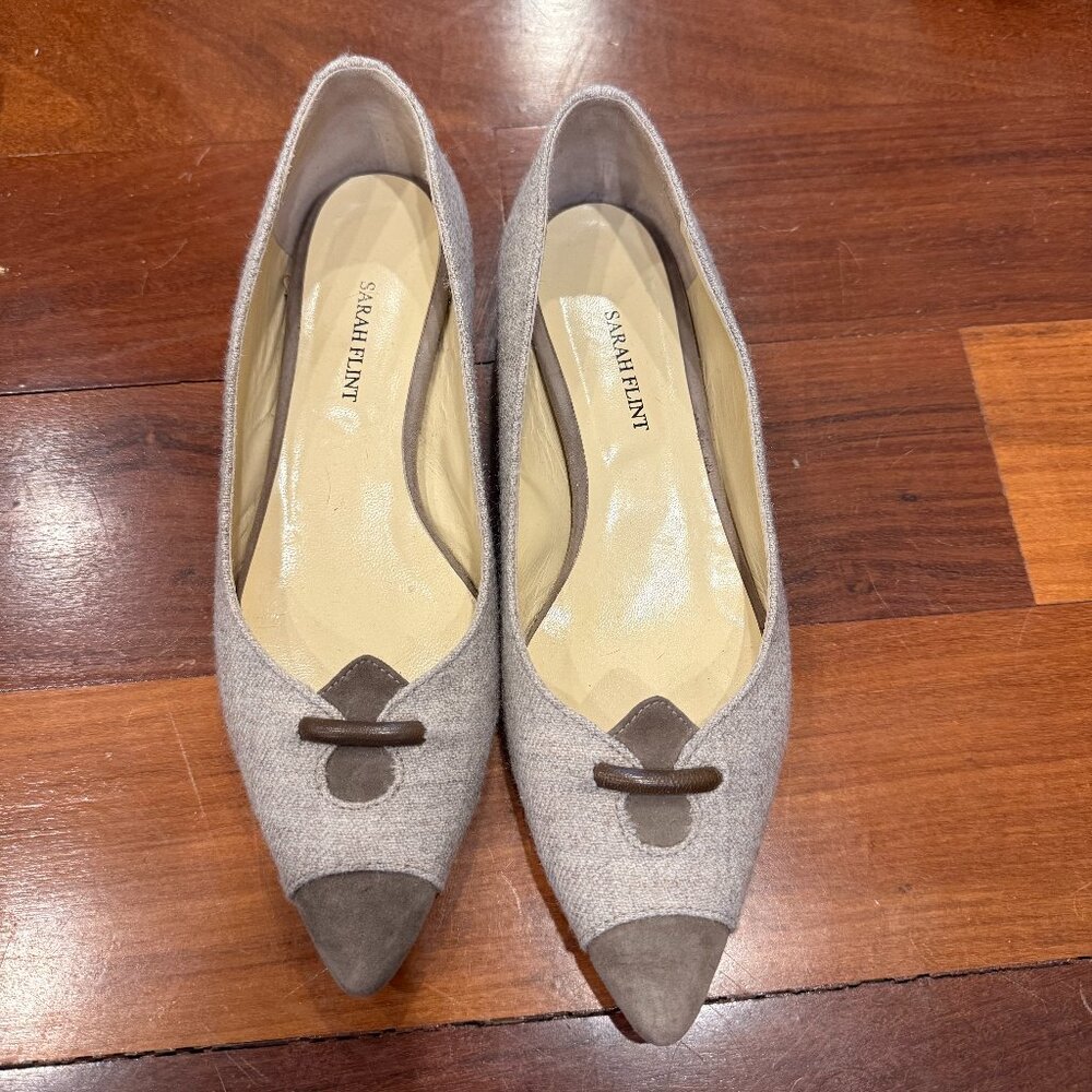 Sarah Flint Flats Tweed Size 37